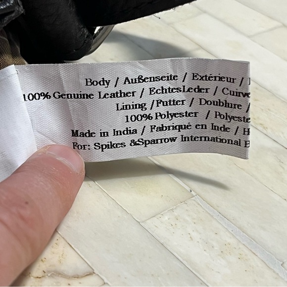 Spikes & Sparrow Misti in Dark Brown 100% Genuine Leather Shoulder Bag - Picture 10 of 16